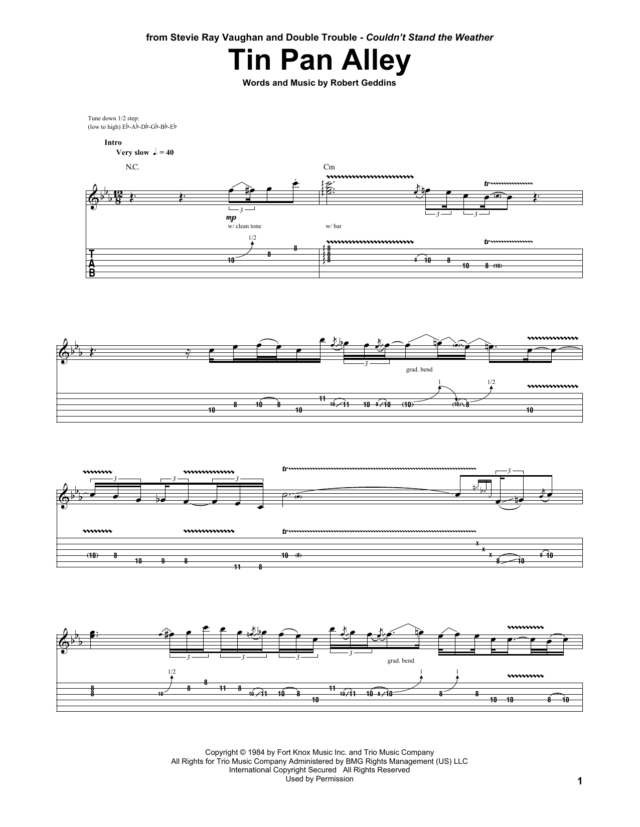 Product gallery: Page 1 of 1 Tin Pan Alley, Stevie Ray Vaughan