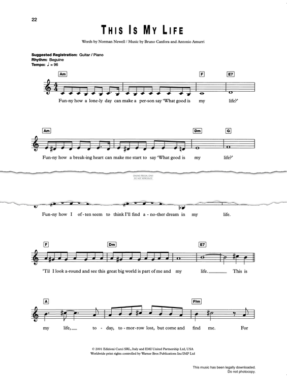 Produktgalerie: Seite 1 von 1 This Is My Life, Shirley Bassey, Gesang, Keyboard