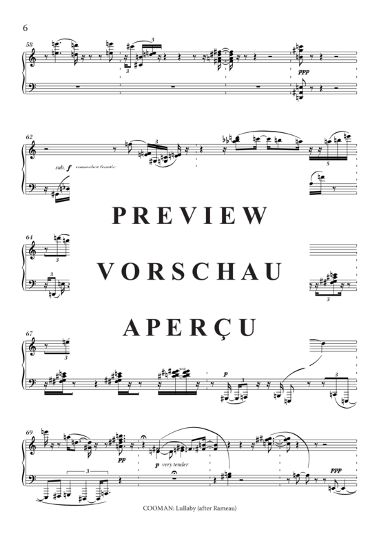 Product gallery: Page 7 of 8 Lullaby (after Rameau) , , Piano Solo