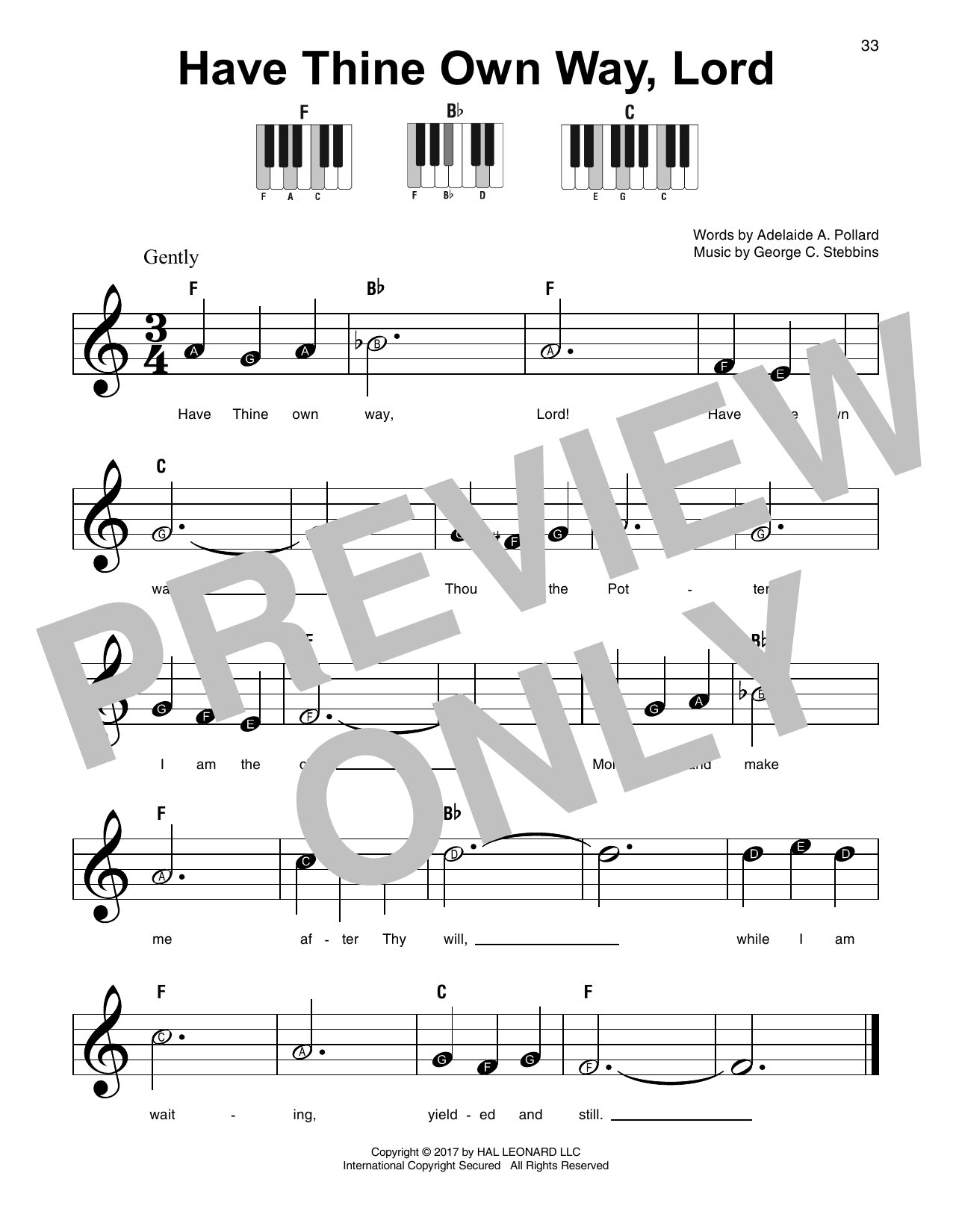 Produktbild zu: Have Thine Own Way, Lord
