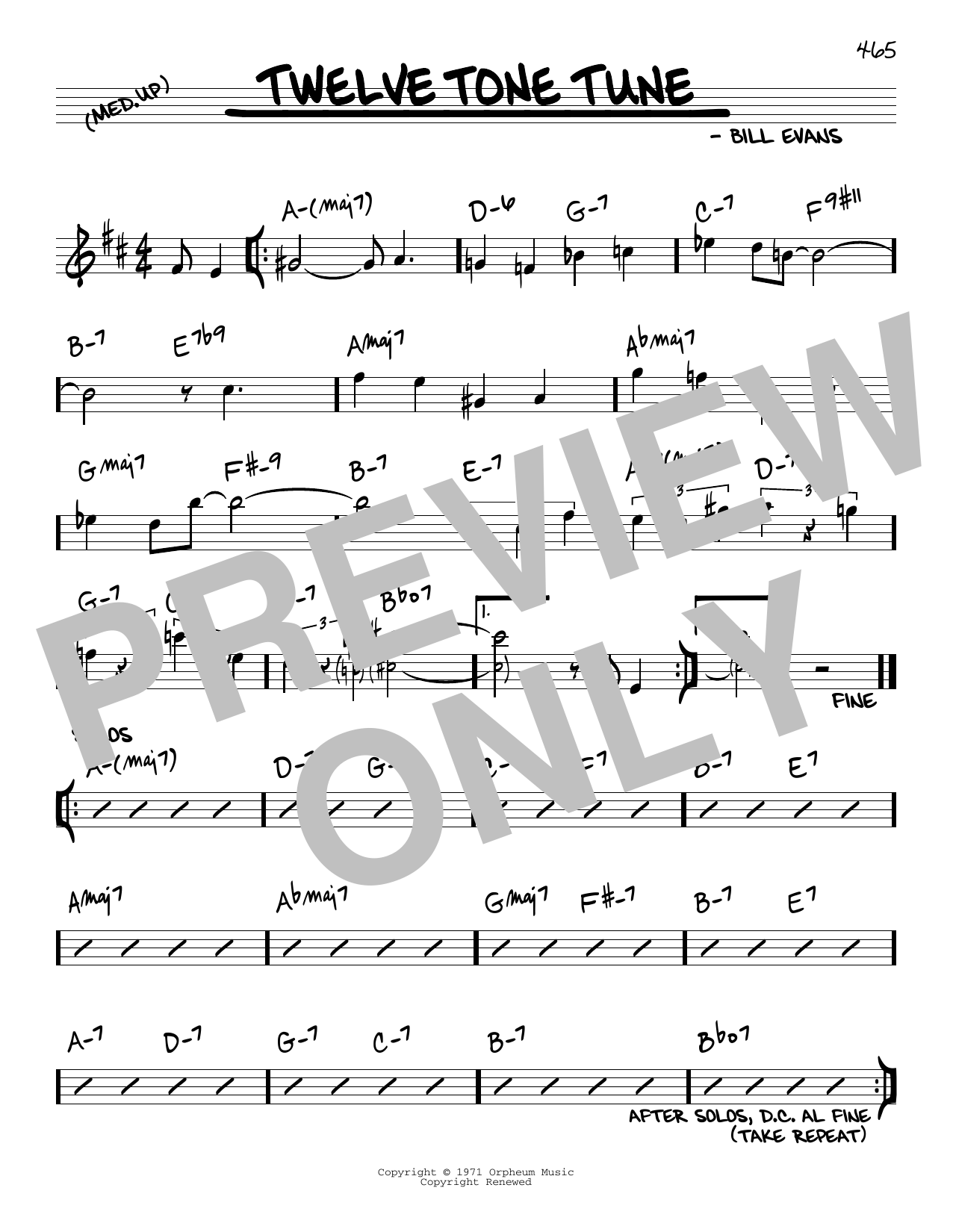 Produktbild zu: Twelve Tone Tune