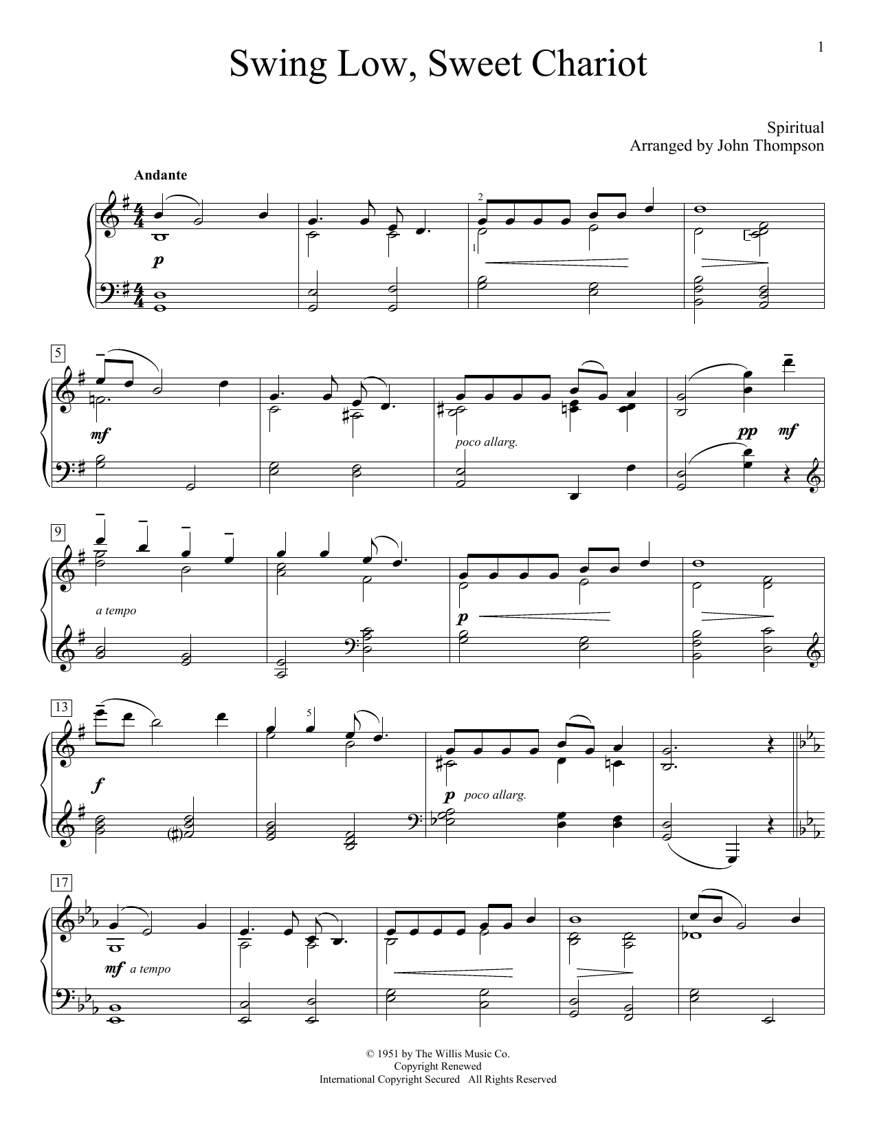 Produktbild zu: Swing Low, Sweet Chariot
