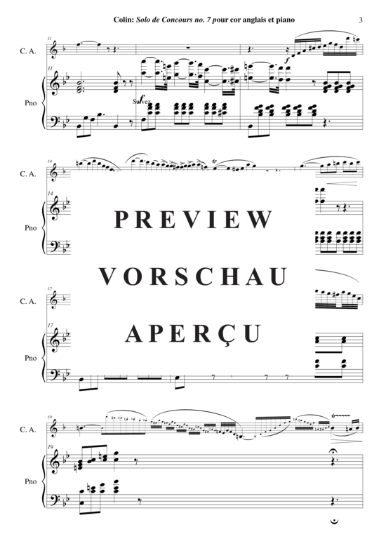 Produktgalerie: Seite 4 von 17 Solo de Concours no. 7 , , (Englischhorn + Klavier)