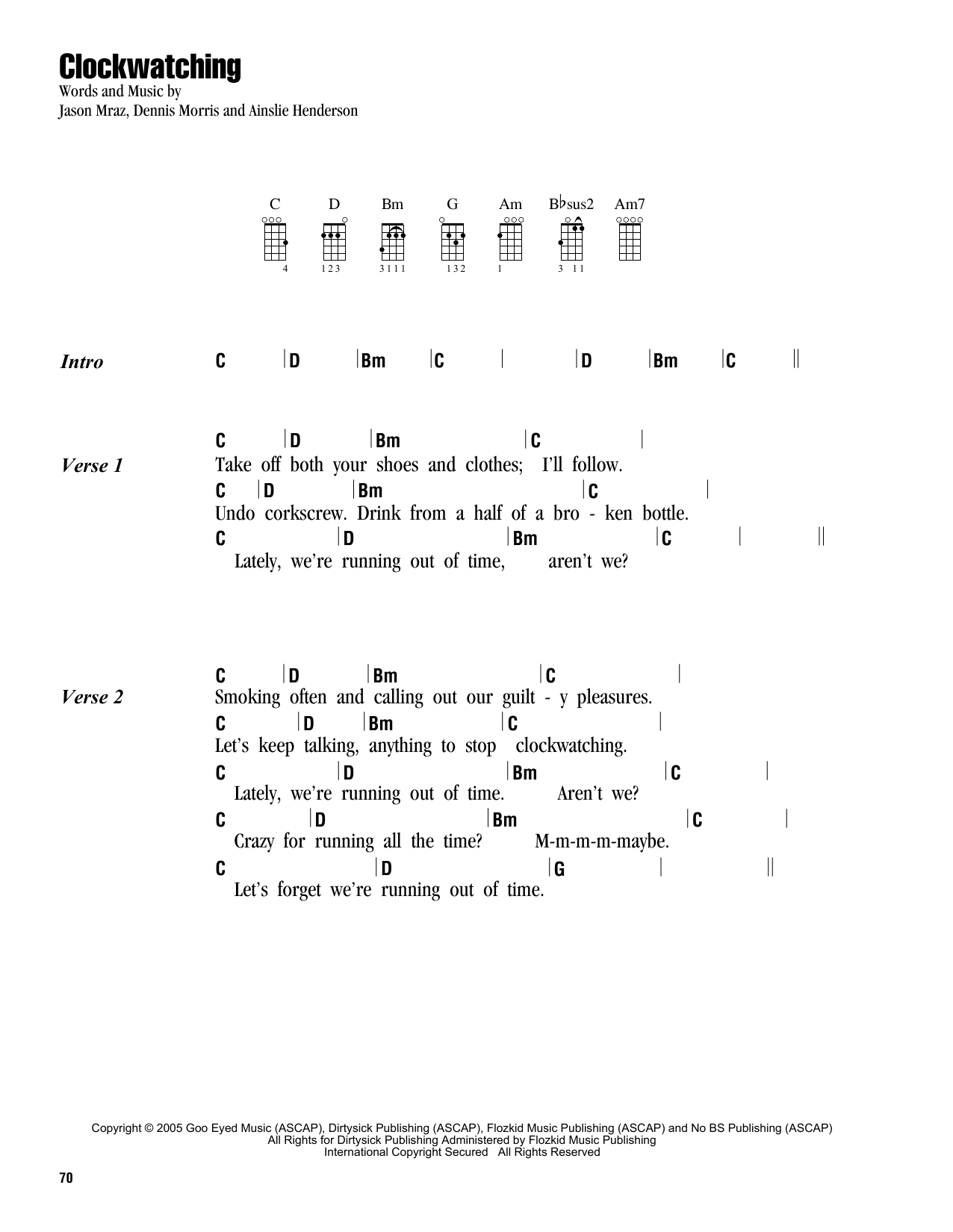 Product gallery: Page 1 of 1 Clockwatching, Jason Mraz