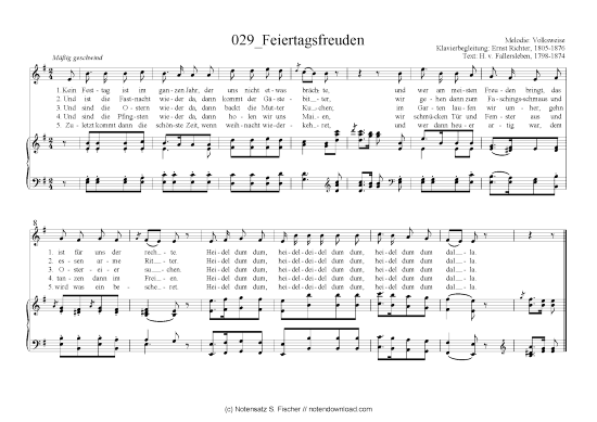 Product picture to: Feiertagsfreuden Volksweise