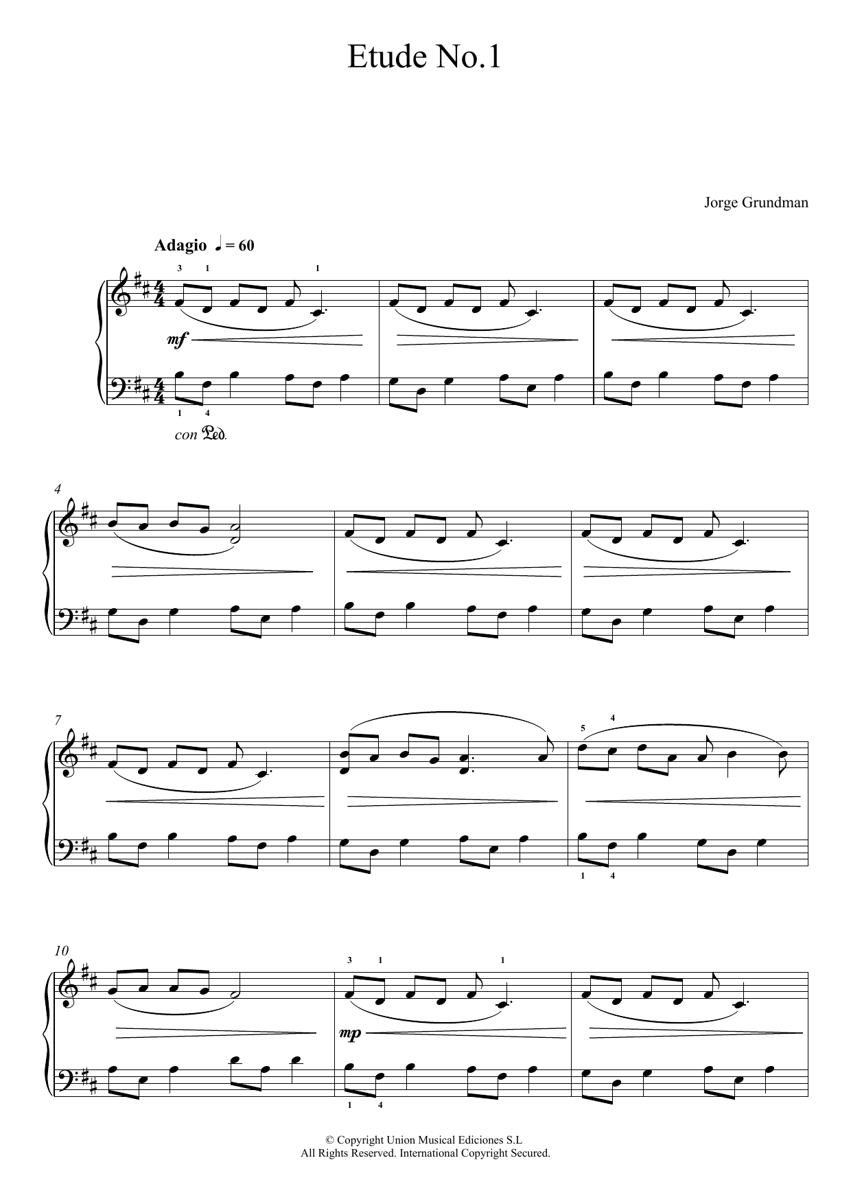 Produktbild zu: Etude No. 1