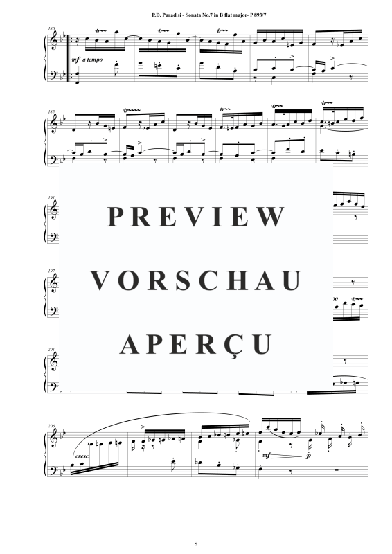 Produktgalerie: Seite 9 von 10 Sonate Nr. 7 in B-Dur, , Klavier Solo