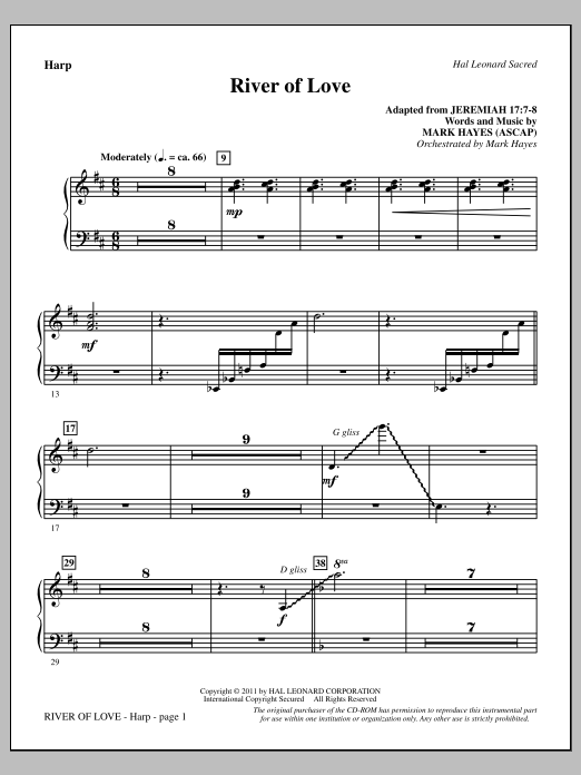 Produktbild zu: River Of Love - Harp