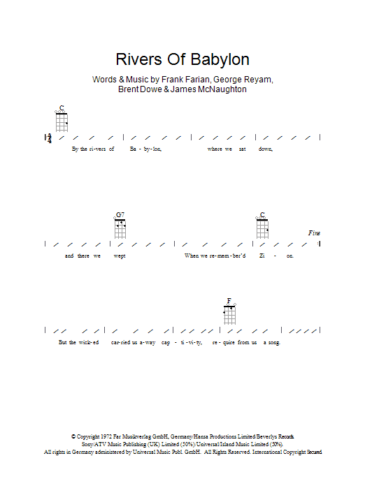 Product gallery: Page 1 of 1 Rivers Of Babylon, Boney M.