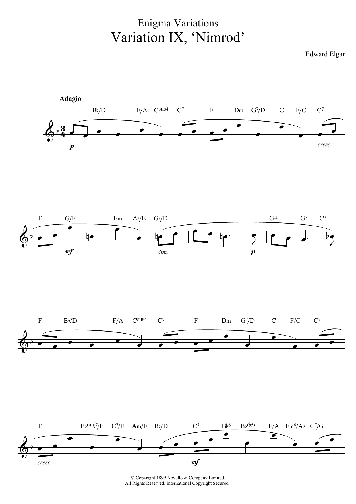 Produktbild zu: Nimrod (from Enigma Variations Op.36)