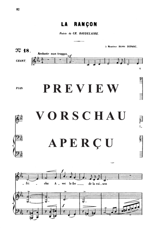 gallery: La rançon Op.8 No.2 , , (Gesang mittel + Klavier)