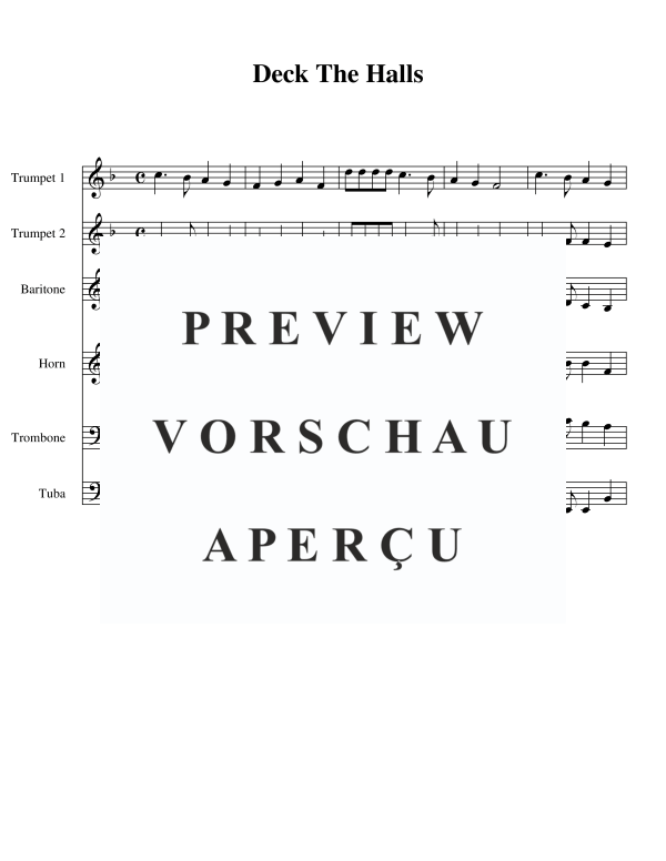 Produktgalerie: Seite 3 von 11 Deck the Halls, , Blechbläser Sextett