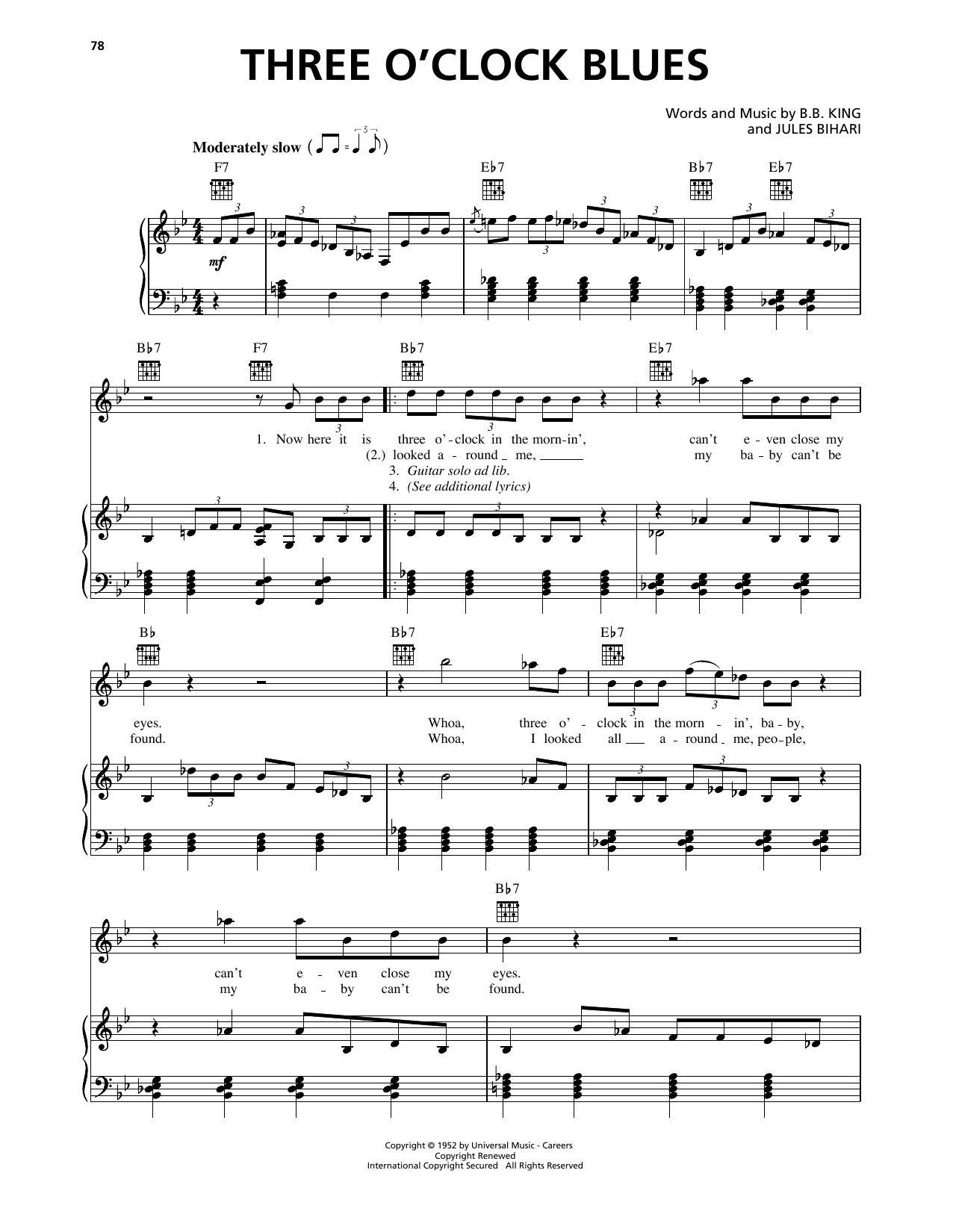 Produktbild zu: Three O'Clock Blues