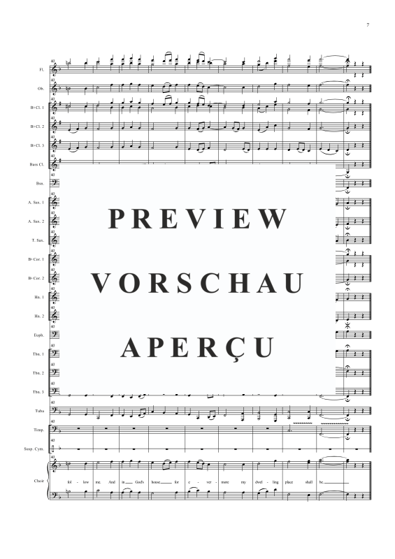 Produktgalerie: Seite 10 von 11 Der Herr ist mein Hirte, , Gemischter Chor und Concertband