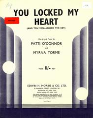 cover: You Locked My Heart (And You Swallowed The Key), Myrna Torme