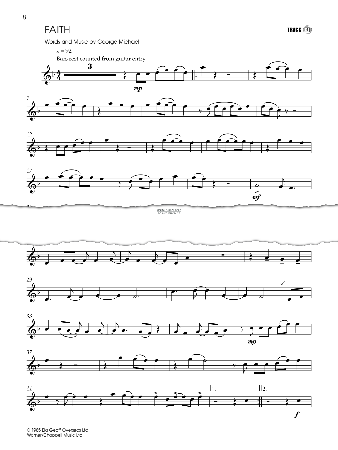 Product gallery: Page 1 of 1 Faith, George Michael