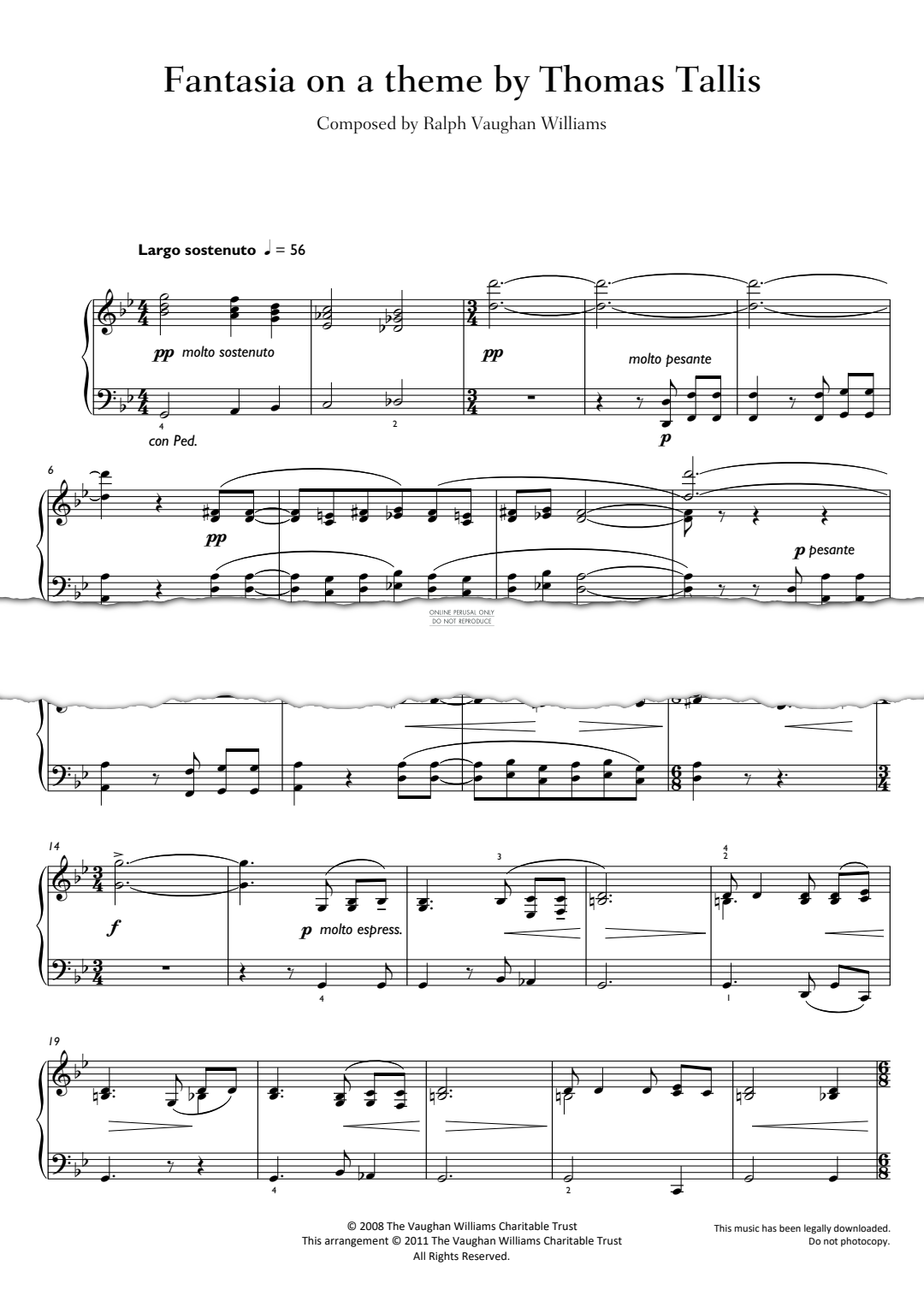 Produktbild zu: Fantasia on a Theme by Thomas Tallis