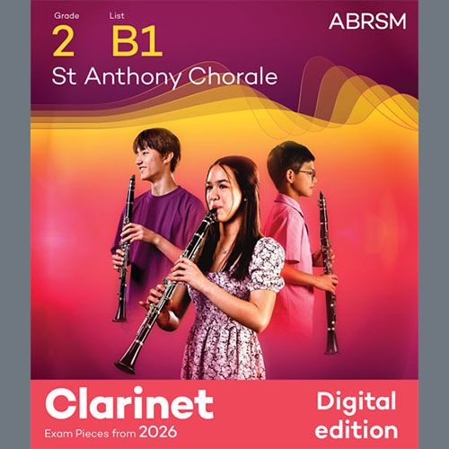 Product picture to: St Anthony Chorale (Grade 2, list B1, from the ABRSM Clarinet Syllabus from 2026)