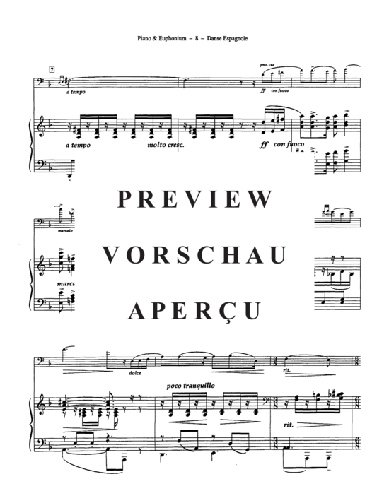 Product gallery: Page 10 of 15 Danse Espagnole , , (euphonium + piano)