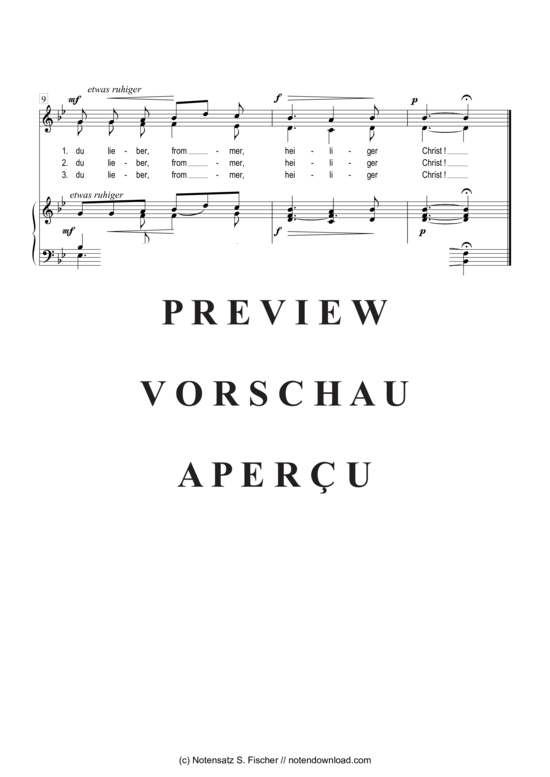 Product gallery: Page 3 of 3 An den heiligen Christ , , Piano and Voice