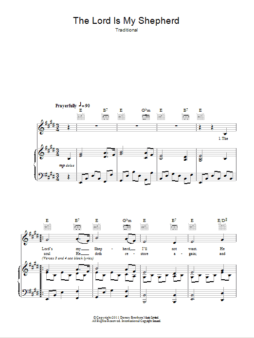 Product gallery: Page 1 of 1 The Lord Is My Shepherd, Traditional