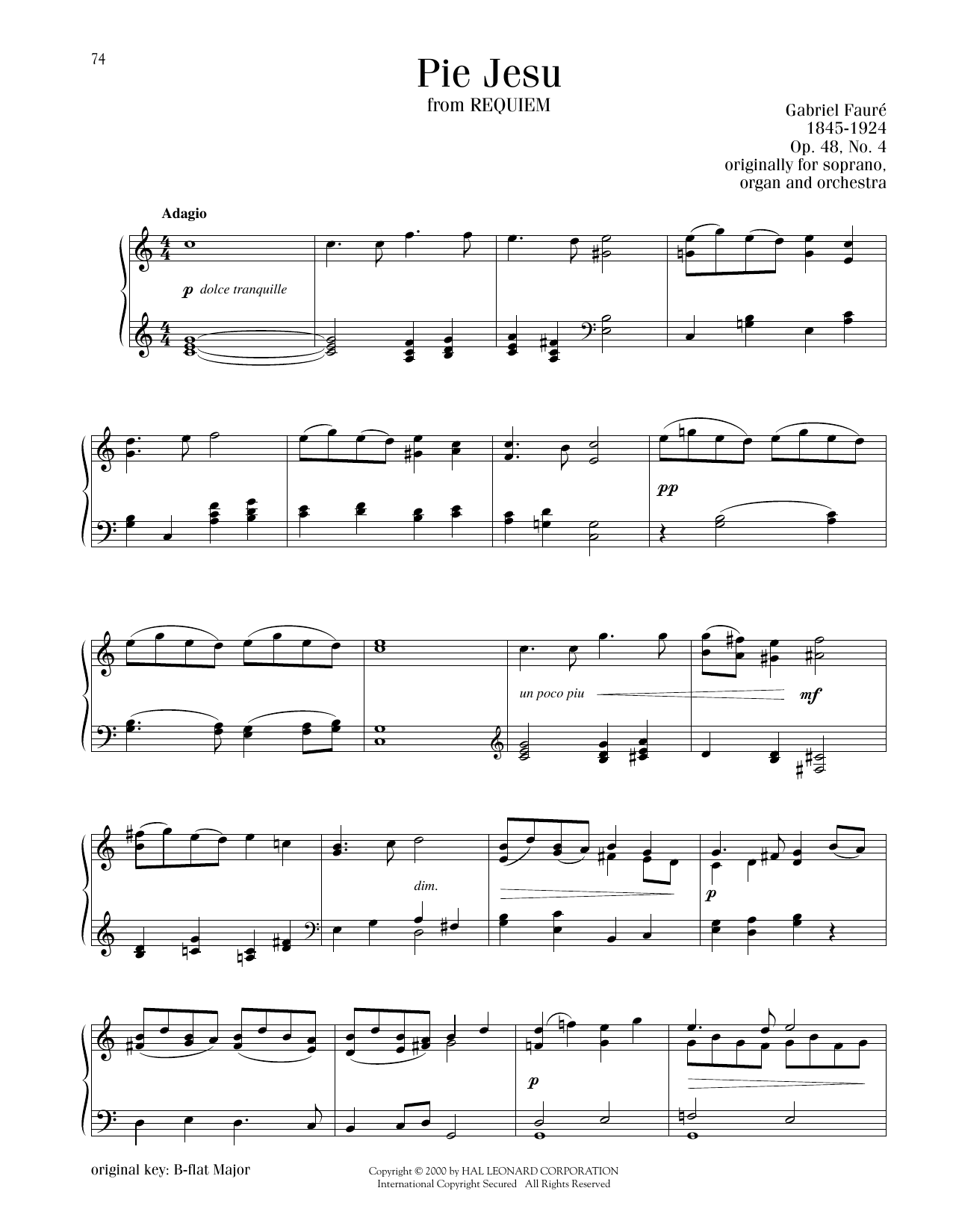 Produktbild zu: Pie Jesu