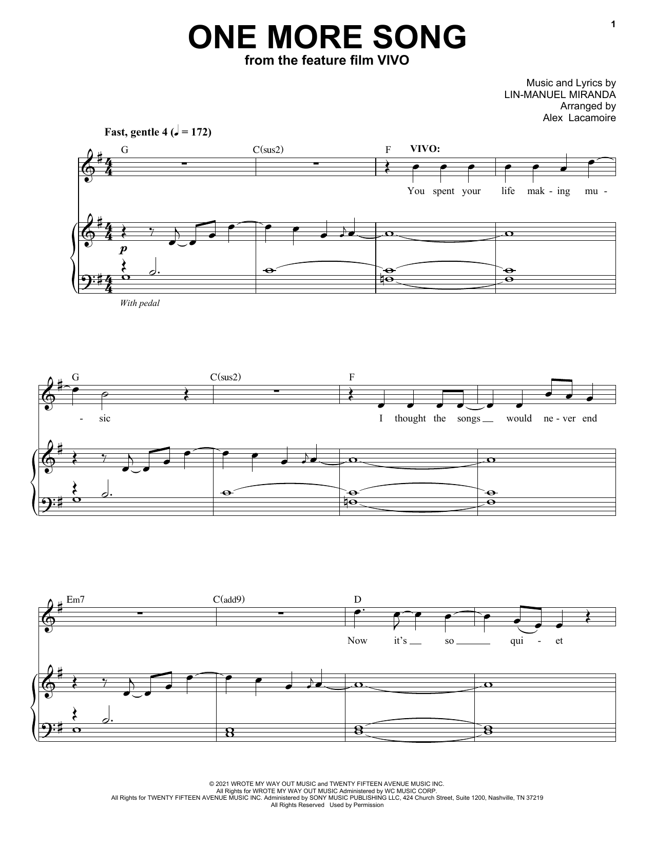 Product picture to: One More Song (from Vivo)