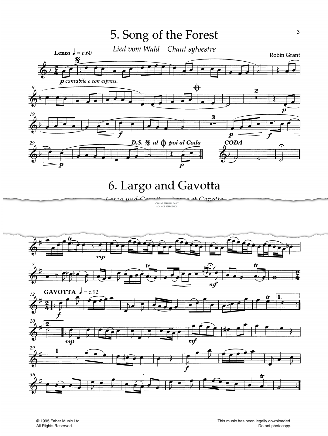 Produktgalerie: Seite 1 von 1 Largo And Gavotta, Willem de Fesch, Klavier, Oboe