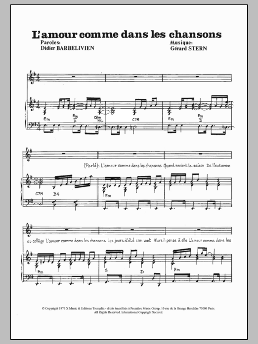 Product picture to: L'Amour Comme Dans Les Chansons