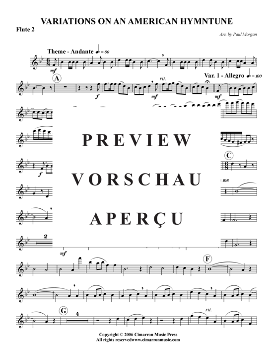 gallery: Variations on an American Hymn Tune , , (Flöten-Ensemble)