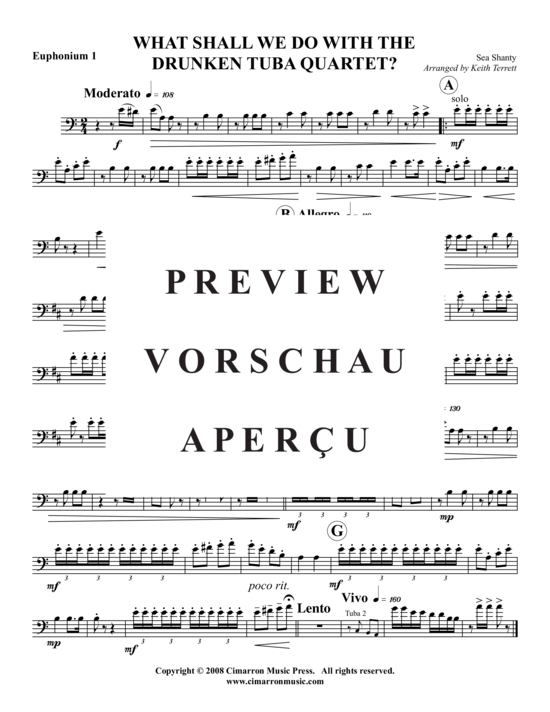 Product gallery: Page 5 of 10 What Would You Do With a Drunken Tuba Quartet? , , (Tuba Quartet: 2x Baritone, 2xTuba)