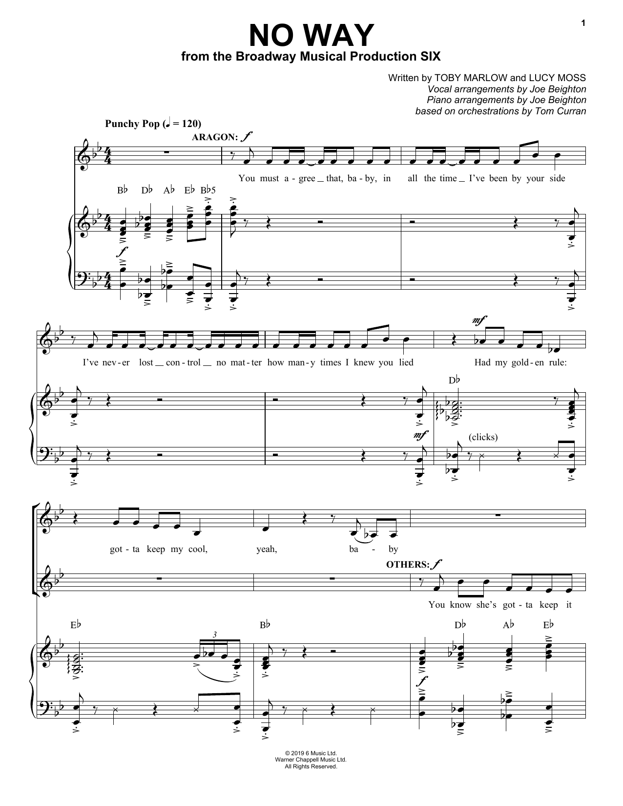Produktbild zu: No Way (from Six: The Musical)