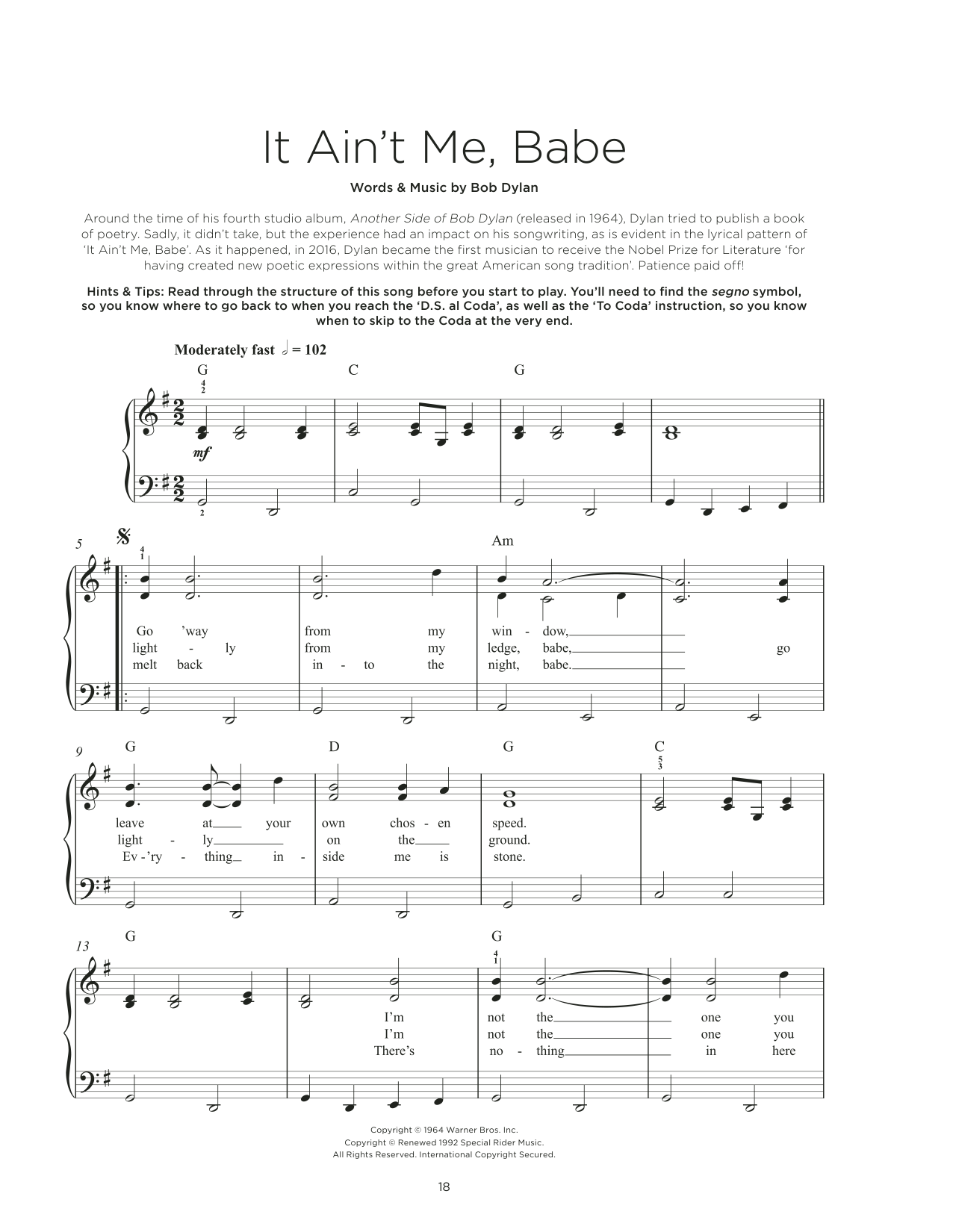 Produktbild zu: It Ain't Me, Babe