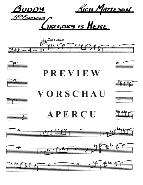 gallery: Gregory is Here , , (Brass Band 3x Euphonium, 3x Tuba + Rhythmusgruppe)