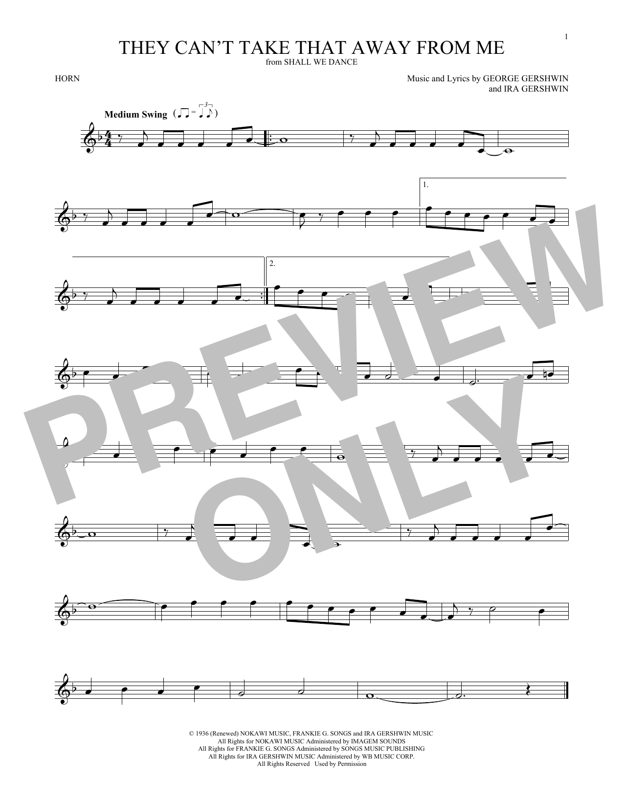 Produktgalerie: Seite 1 von 1 They Can't Take That Away From Me, Frank Sinatra, Horn