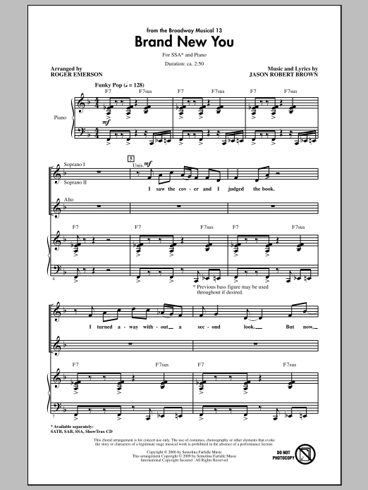 Produktgalerie: Seite 1 von 1 Brand New You (from 13), Roger Emerson, Chor