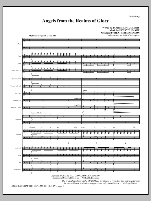 Product picture to: Angels From The Realms Of Glory - Full Score