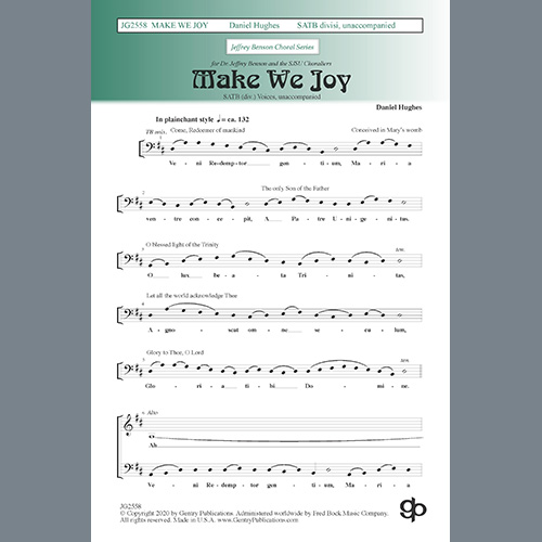 cover: Make We Joy, Daniel Hughes, Chor