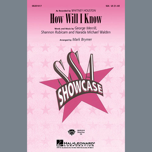 Produktbild zu: How Will I Know (arr. Mark Brymer)