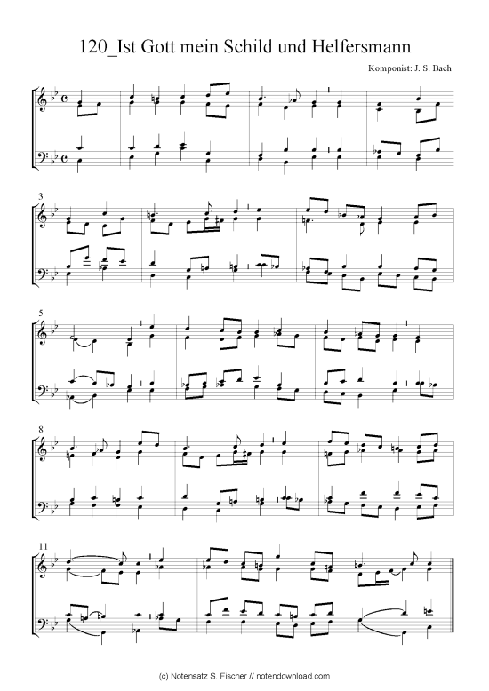 Product picture to: Ist Gott mein Schild und Helfersmann J. S. Bach