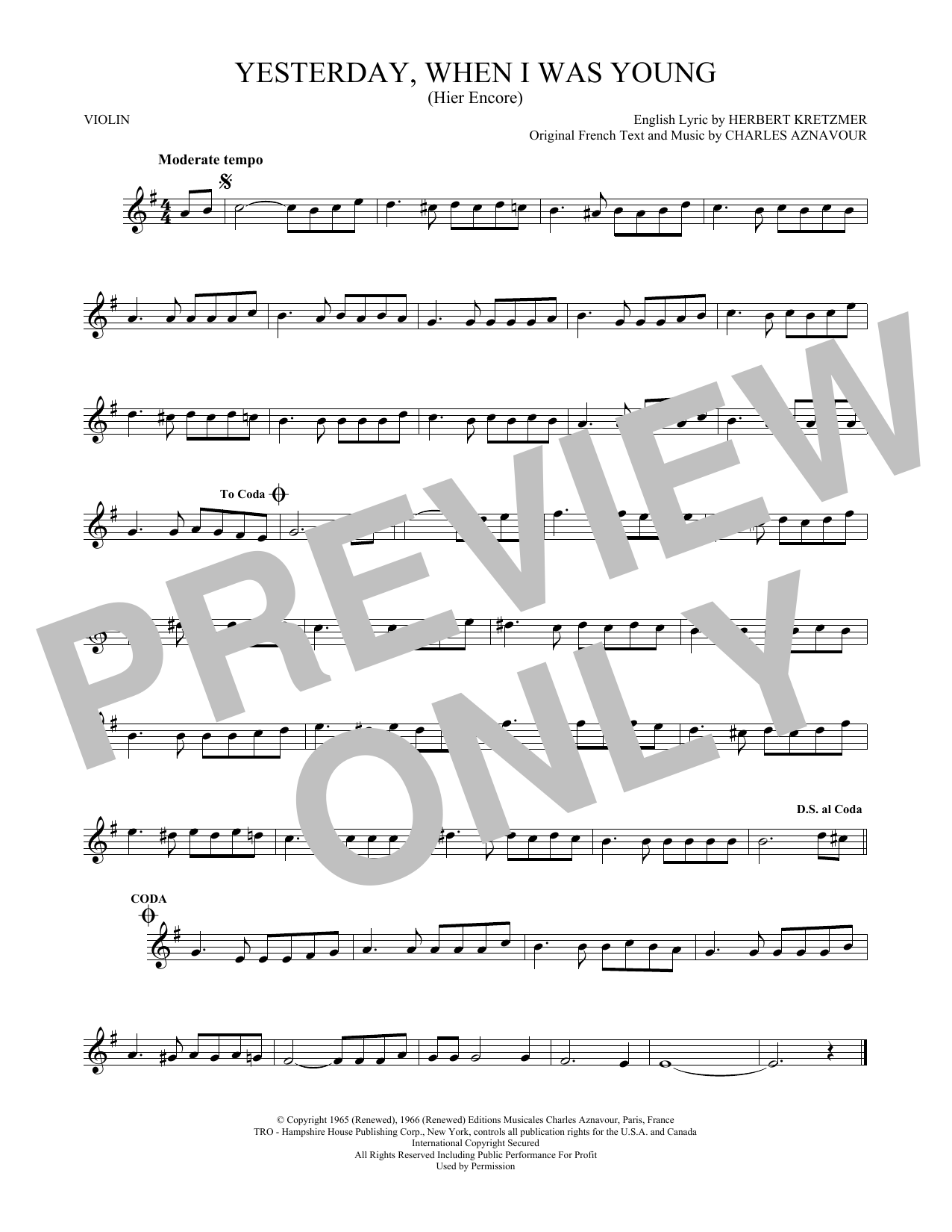 Product gallery: Page 1 of 1 Yesterday, When I Was Young (Hier Encore), Roy Clark