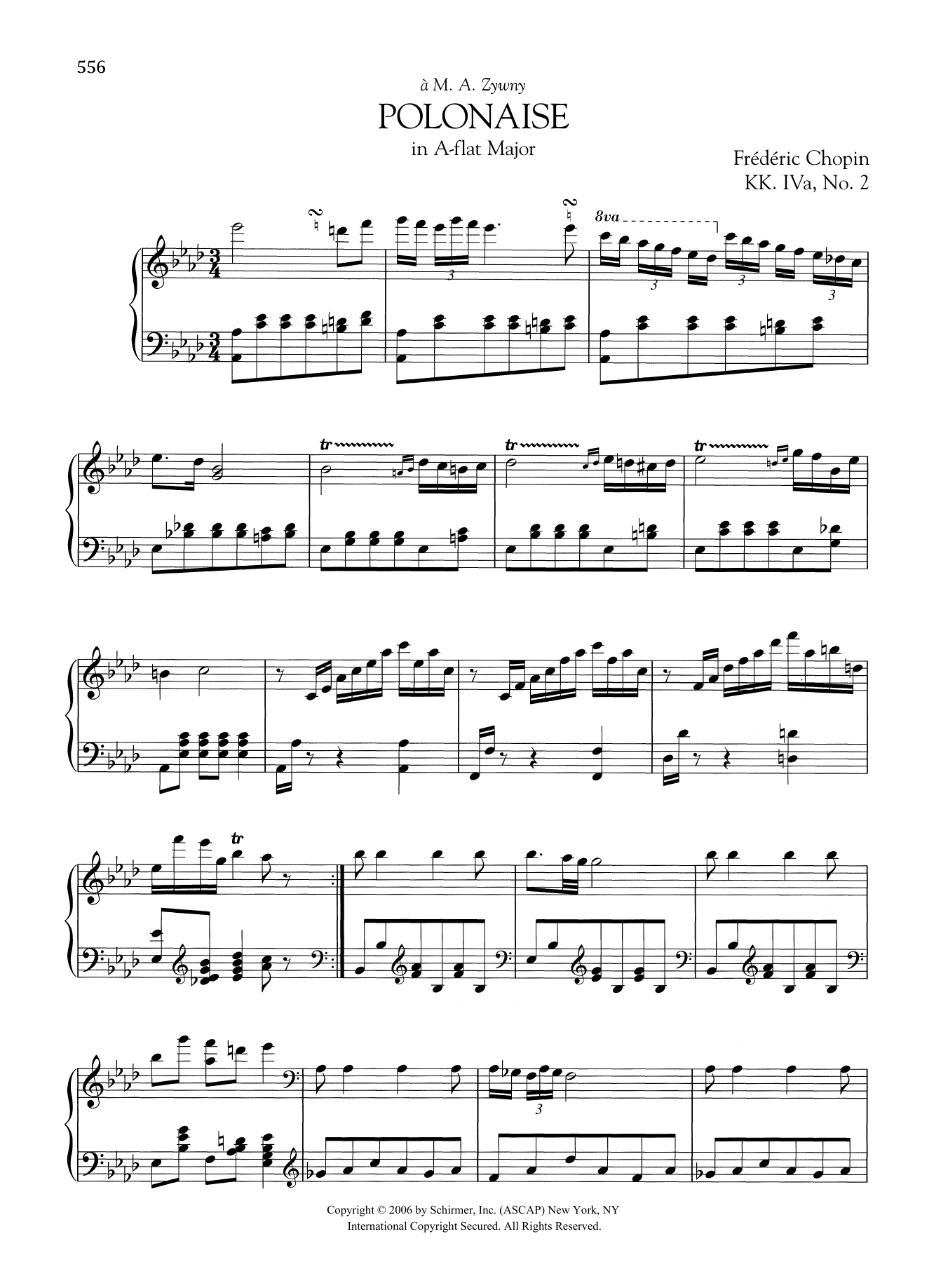 Product gallery: Page 1 of 1 Polonaise in A-flat Major, KK. IVa, No. 2, Frédéric Chopin