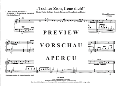 gallery: Tochter Zion , , (Orgel Solo)