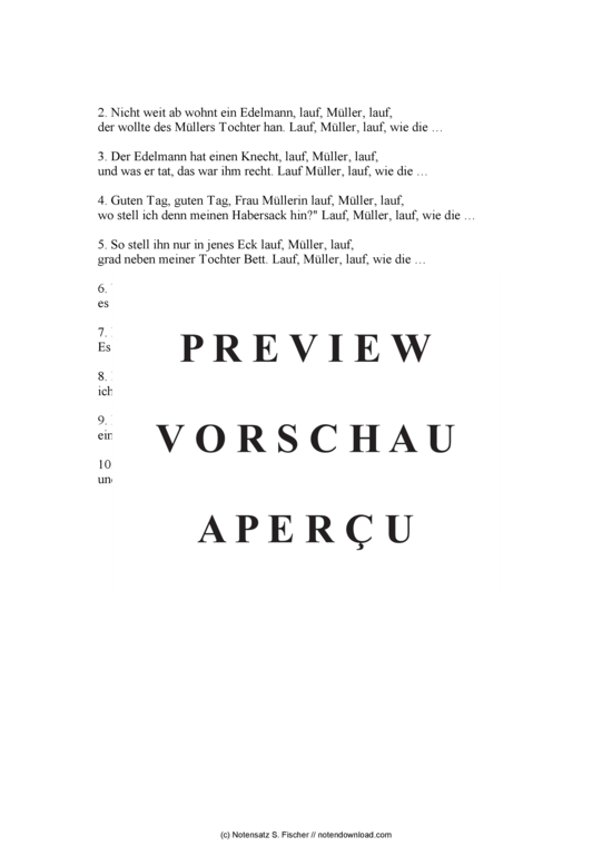 Product gallery: Page 3 of 3 Es wohnt ein Müller an jenem Teich , , Piano and Voice