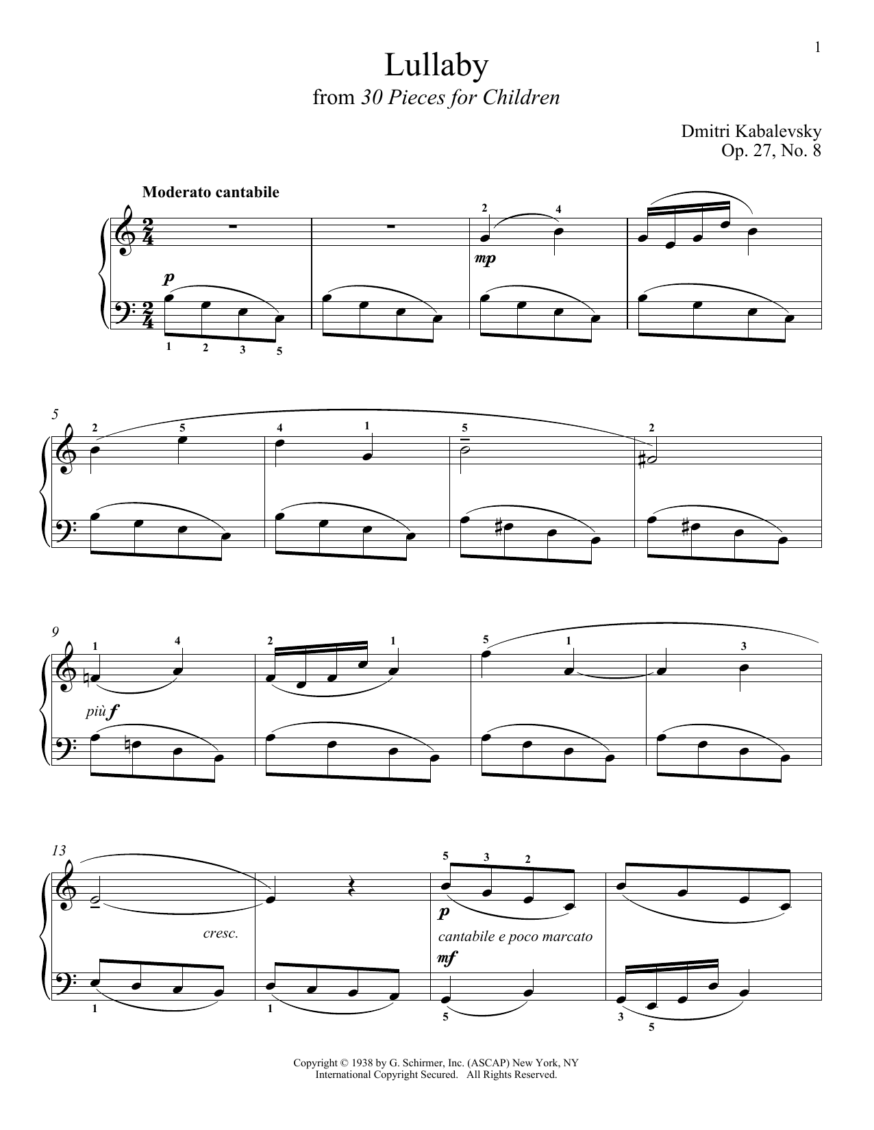 Produktbild zu: Lullaby