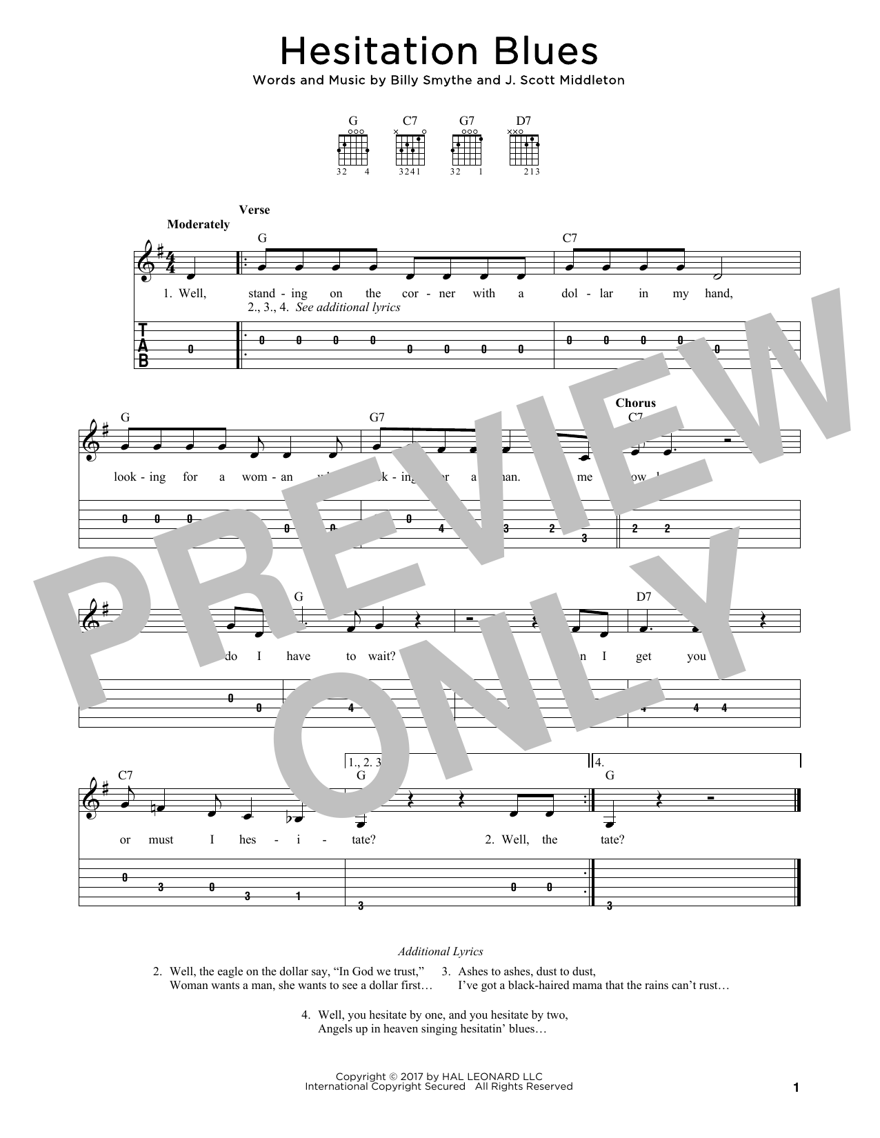 Product gallery: Page 1 of 1 Hesitation Blues, J. Scott Middleton