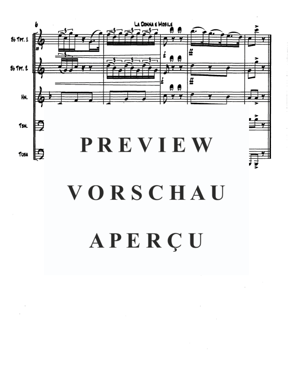 Product gallery: Page 8 of 11 La Donna Mobile, , Brass Quintet