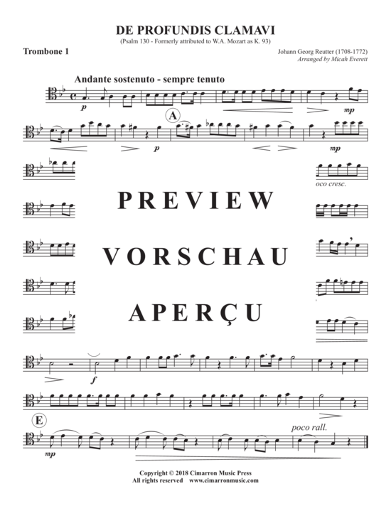 Product gallery: Page 6 of 9 De Profundis Clamavi , , (Trombone Quartet)