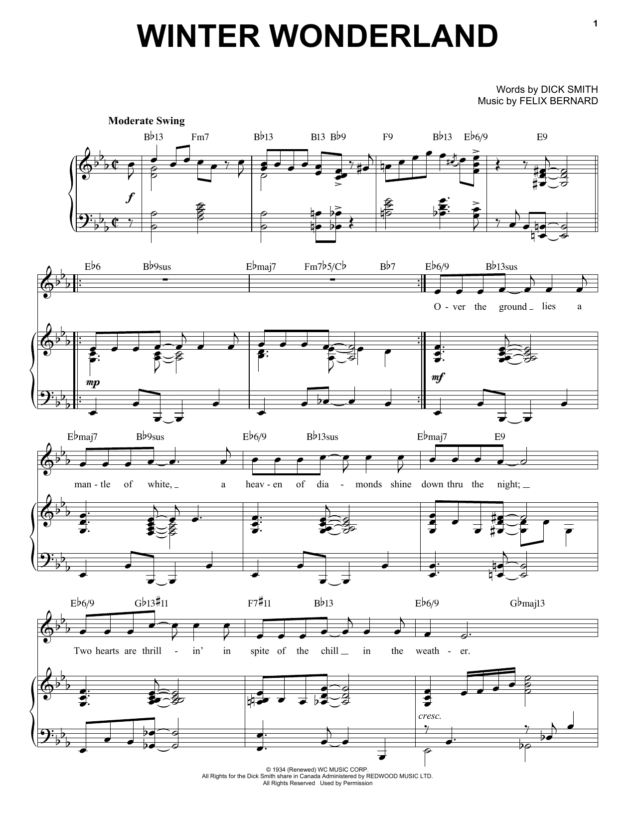 Produktbild zu: Winter Wonderland [Jazz Version] (arr. Brent Edstrom)