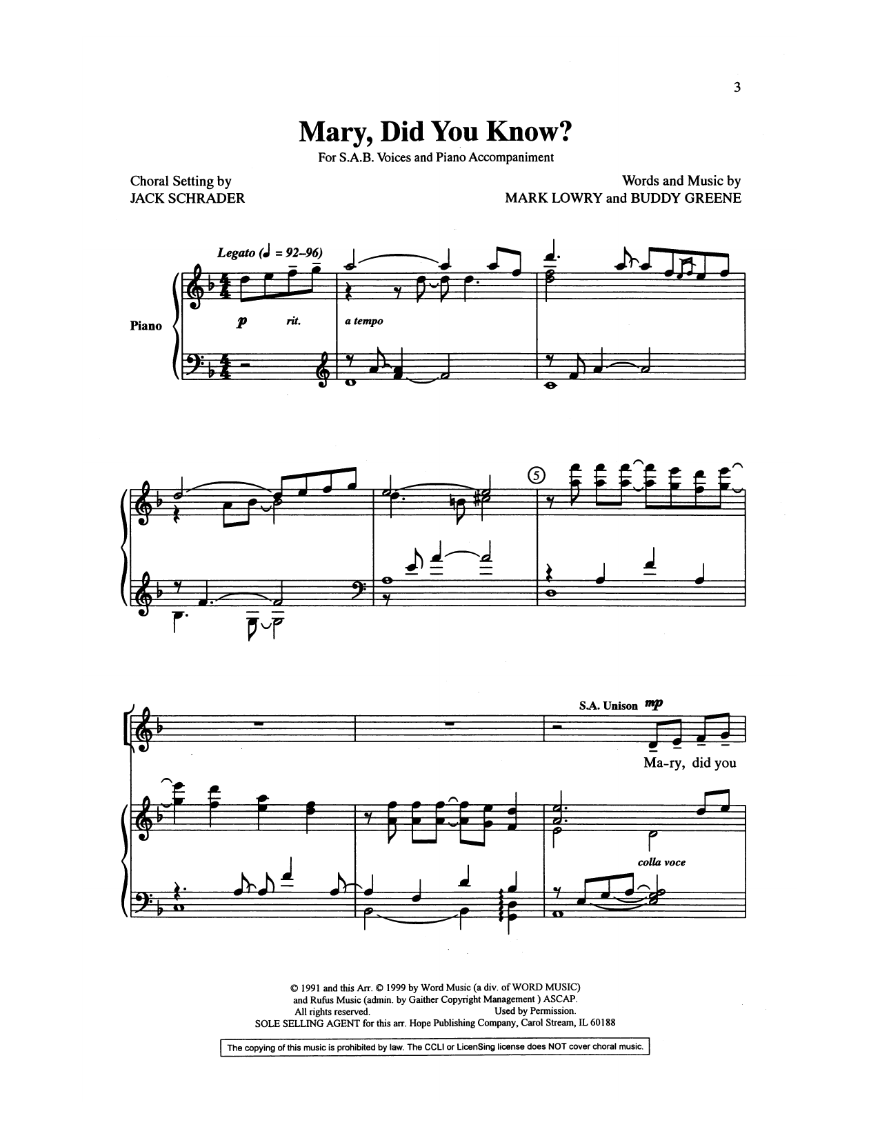 Produktgalerie: Seite 1 von 1 Mary, Did You Know? (arr. Jack Schrader), Buddy Greene, Chor